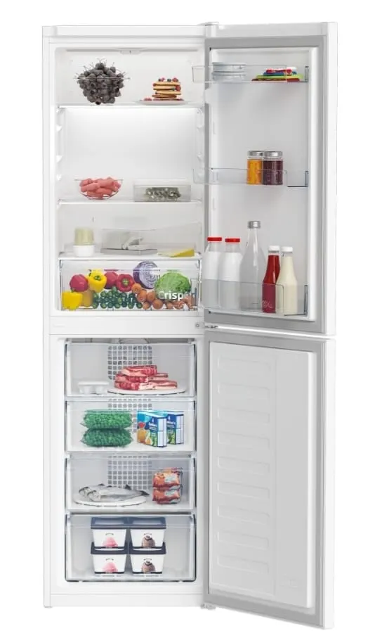 Modern fridge with shelves